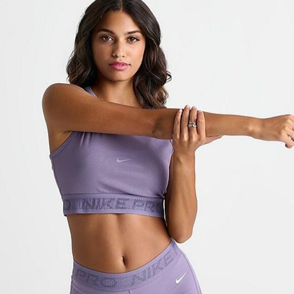 NWT Nike Pro Mesh Tank Top Small In Color  Daybreak/White - FN7387 509 - Picture 4 of 12